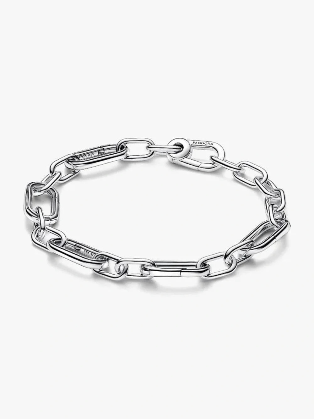 Pandora Sterling Silver Mixed Link Bracelet - Silver